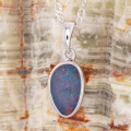 * 1 SPELLBOUND PRISM GLADE STERLING SILVER OPAL PENDANT