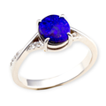 * 1 PURPLE REIGN SOLID BOULDER OPAL RING