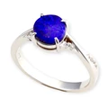 * 1 PURPLE REIGN SOLID BOULDER OPAL RING