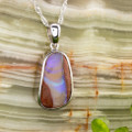 MAJESTIC CELESTIAL SOVEREIGN SILVER SOLID OPAL PENDANT