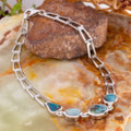 ENCHANTED EARTH VEIL SOLID BOULDER OPAL STERLING SILVER BRACELET