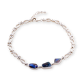 FOREST AURORA SOLID BOULDER OPAL STERLING SILVER BRACELET