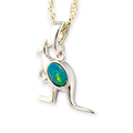 * 1 COSMIC CHERRY BLOSSOM DUO WHITE OPAL 18KT GOLD PLATED DROP PENDANT