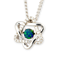 * 1 CELESTIAL STARLIGHT CONSTELLATION STAR OF DAVID STERLING SILVER OPAL NECKLACE