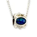 * 1 ASTRAL GYRO RADIANCE SWIVEL STERLING SILVER OPAL NECKLACE
