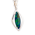 * 1 ASTRAL TIDELIGHT STERLING SILVER OPAL PENDANT