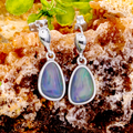 * 1 CELESTIAL AURORA 18KT GOLD PLATED OPAL DROP EARRINGS