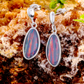 * 1 GALACTIC RAINBOW  OPAL DROP EARRINGS