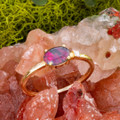 * LIMITED EDITION  BOULDER OPAL 14KT YELLOW GOLD & DIAMOND OPAL RING