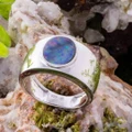 * ASTRAL TITAN MEN'S STERLING SILVER OPAL RING