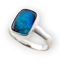 * CELESTIAL OPALTON  BOULDER OPAL STERLING SILVER OPAL RING