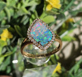 MOUNTAIN HIGH 14KT GOLD BOULDER OPAL RING