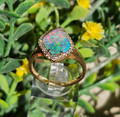 MOUNTAIN HIGH 14KT GOLD BOULDER OPAL RING