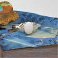 White Opal Ring