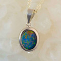 OCEAN SPLASH 14KT WHITE GOLD AUSTRALIAN OPAL NECKLACE OCEAN SPLASH 14KT WHITE GOLD AUSTRALIAN OPAL NECKLACE