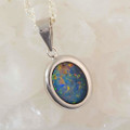OCEAN SPLASH 14KT WHITE GOLD AUSTRALIAN OPAL NECKLACE OCEAN SPLASH 14KT WHITE GOLD AUSTRALIAN OPAL NECKLACE