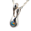 COSMIC OPULENCE STERLING SILVER AUSTRALIAN OPAL NECKLACE COSMIC OPULENCE STERLING SILVER AUSTRALIAN OPAL NECKLACE