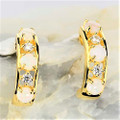  CRYSTAL CASTLE GOLD PLATED AUSTRALIAN WHITE OPAL DROP EARRINGS