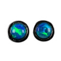MARINA STERLING SILVER AUSTRALIAN OPAL STUD EARRINGS