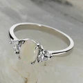 * 1 ASPEN DREAM STERLING SILVER AUSTRALIAN WHITE OPAL RING