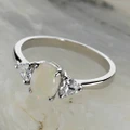 * 1 ASPEN DREAM STERLING SILVER AUSTRALIAN WHITE OPAL RING
