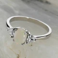 * 1 ASPEN DREAM STERLING SILVER AUSTRALIAN WHITE OPAL RING