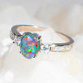 ENCHANTED JOURNEY STERLING SILVER AUSTRALIAN OPAL RING