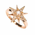 GRAVITY 18KT ROSE GOLD PLATED AUSTRALIAN WHITE OPAL RING