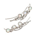 SILVERMIST ANGEL WINGS STERLING SILVER AUSTRALIAN OPAL EARRINGS