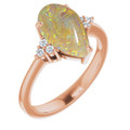 Teardrop Pipe Opal 39_Rose Gold_Teardrop