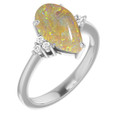 Teardrop Pipe Opal 39_Sterling Silver_Teardrop