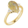 Teardrop Pipe Opal 39_Yellow Gold_Teardrop