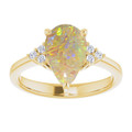 Teardrop Pipe Opal 39_Yellow Gold_Teardrop