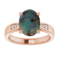 Oval Boulder Opal 100_Rose Gold_Oval