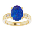 Oval Boulder Opal 103_Yellow Gold_Oval