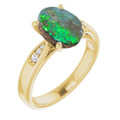 Oval Boulder Opal 104_Yellow Gold_Oval