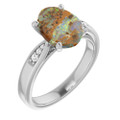 Oval Boulder Opal 107_Sterling Silver_Oval