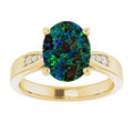 Oval Boulder Opal 108_Yellow Gold_Oval
