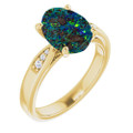 Oval Boulder Opal 108_Yellow Gold_Oval