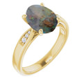 Oval Boulder Opal 113_Yellow Gold_Oval