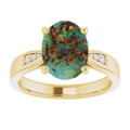 Oval Boulder Opal 114_Yellow Gold_Oval