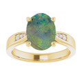 Oval Boulder Opal 115_Yellow Gold_Oval