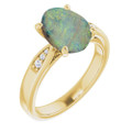 Oval Boulder Opal 115_Yellow Gold_Oval