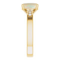 Oval White Opal 116_Yellow Gold_Oval
