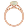 Oval White Opal 116_Rose Gold_Oval