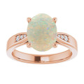 Oval White Opal 116_Rose Gold_Oval
