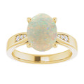 Oval White Opal 116_Yellow Gold_Oval