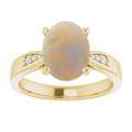 Oval White Opal 117_Yellow Gold_Oval