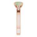 Round White Opal 120_Rose Gold_Round