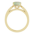 Round White Opal 120_Yellow Gold_Round